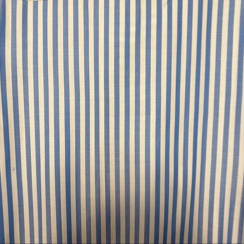 Ruby Rd. Women’s Blue & White Striped Blouse  Size M New With Tags - Picture 10 of 15
